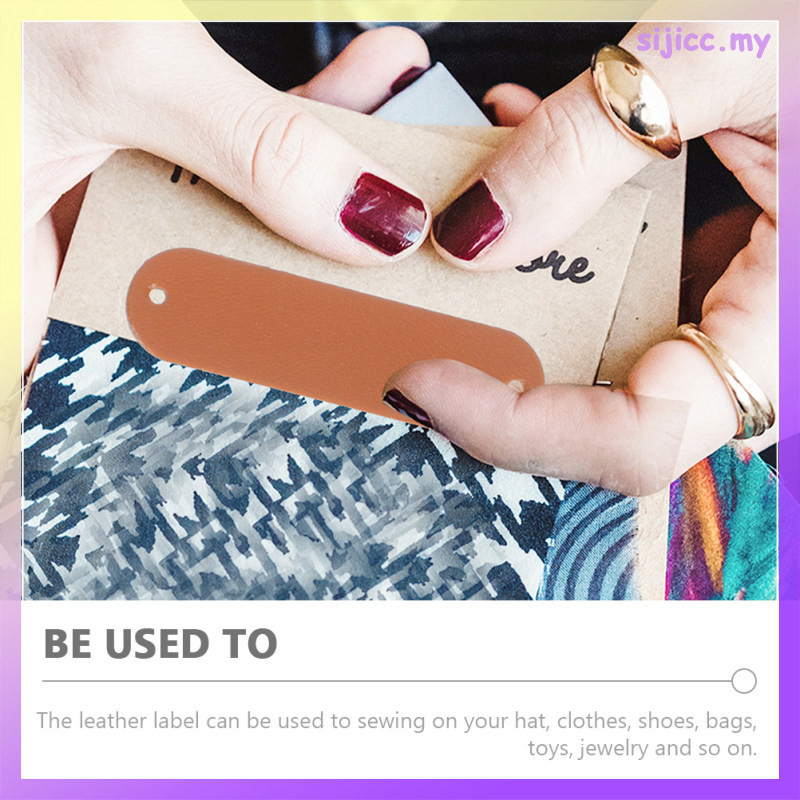 100 ชิ้นป้ายนูนเสื้อผ้าหนังเปล่ากางเกงยีนส์หมวกกระเป๋าทําด้วยมือเสื้อผ้าเด็กตกแต่งช็อคโกแลตสี100ชิ้นเย็บผ้าโครเชต์สังเคราะห์ - รูปที่ 2