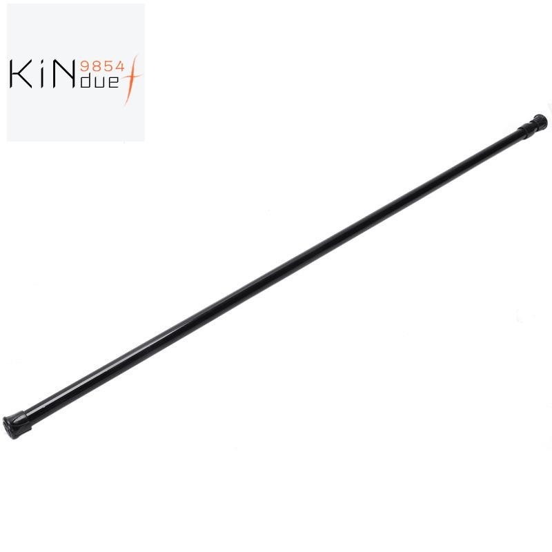 【kindue9854f】ราวผ้าม่าน ยืดหดได้ 70~120 ซม. สีดํา