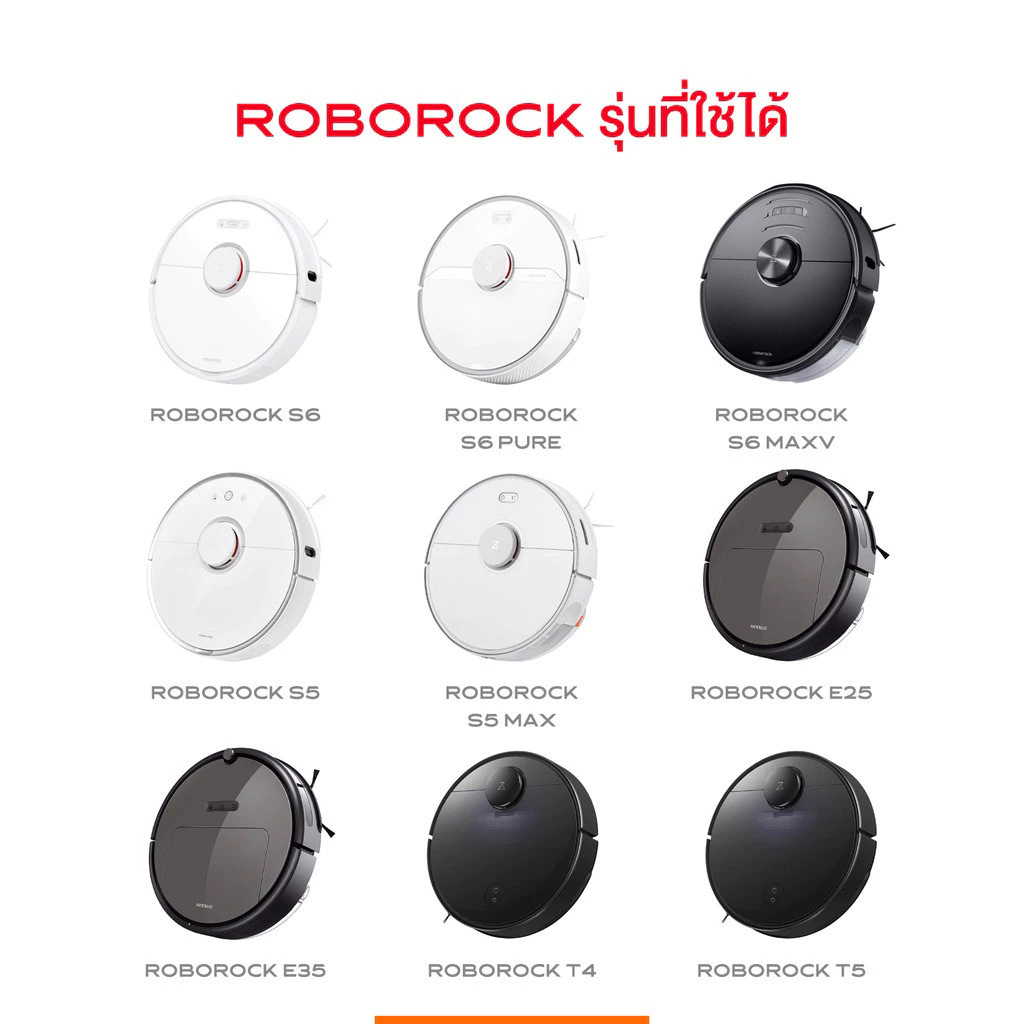 อะไหล่แปรงหลัก แปรงข้าง Roborock S6 MaxV/S6/S6 Pure/S5 Max/S5