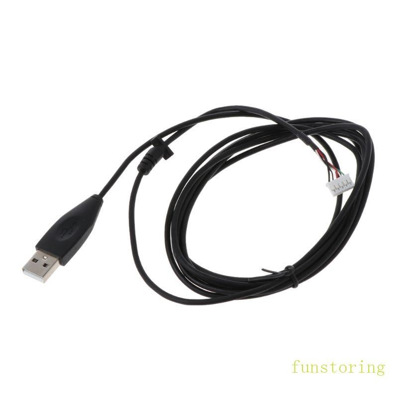 Fun สายเมาส์เล่นเกม USB 86 61 นิ้ว ทนทาน สําหรับ G300 G300S