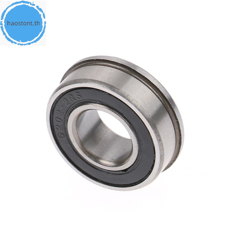 Haostont F6202 ตลับลูกปืนหน้าแปลน 16*35*11 มม. อุปกรณ์เสริม สําหรับรถเข็น รถบรรทุก สวน