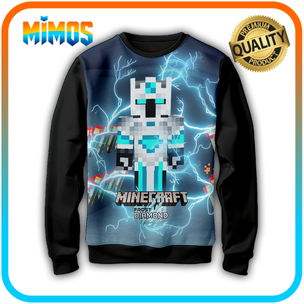 Frost Diamond Mine Craft เกม 3D เสื้อกันหนาวเด็ก Frost Diamond เกม 3D แจ็คเก็ตเกมเด็ก 10297_SW - MIM
