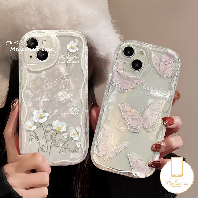เคสโทรศัพท์มือถือแบบนิ่ม ใส ลายผีเสื้อ ดอกไม้ Frseh สําหรับ Realme C67 C53 Note 50 C21Y C25 C15 C35 C25s C25Y C55 C51 C11 C33 7 11 5s 5 6i 5i 8i C21 C12 C31 C20 C30 C17 C3 Narzo N53