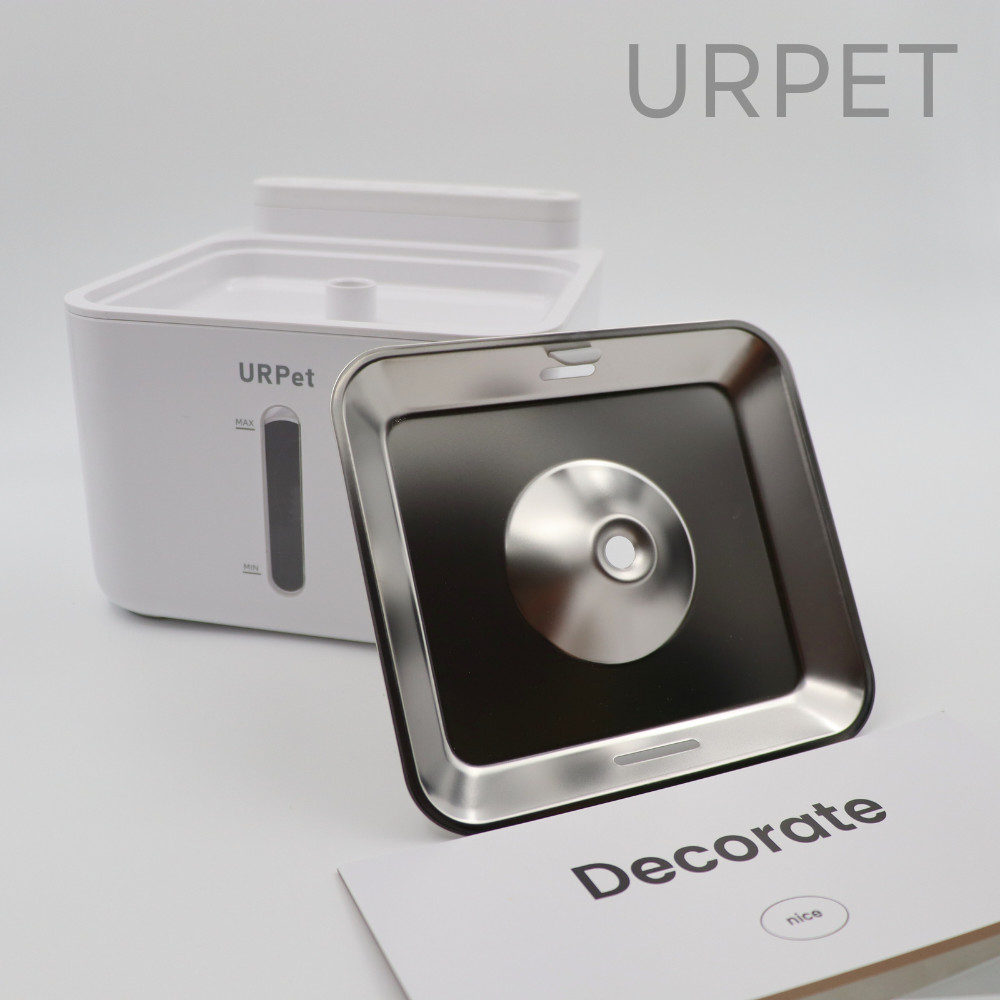 UrPet 🌈 ถาดสแตสเลส น้ำพุไร้สาย UrPet V.1 /  V.3 / V.5 Ultra