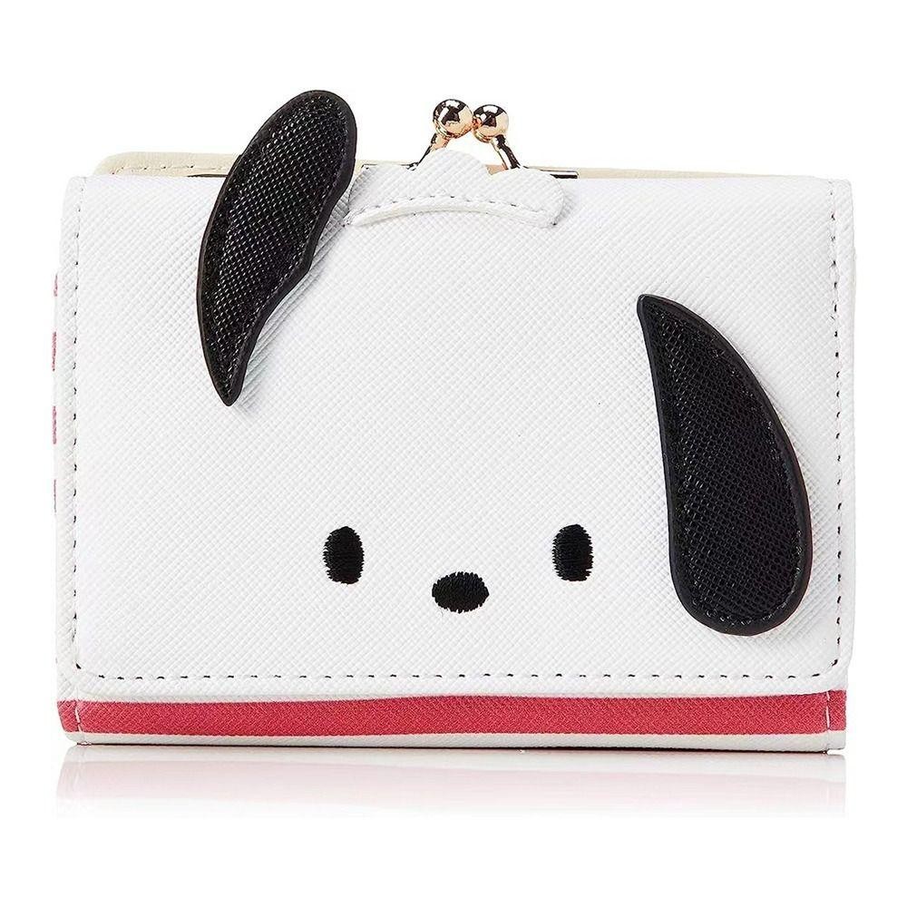 UUMIR กระเป๋าใส่เหรียญ Kuromi, Melody Fold Bag กระเป๋าสตางค์ PU, Kawaii Cinnamoroll Kuromi Card Package Girl
