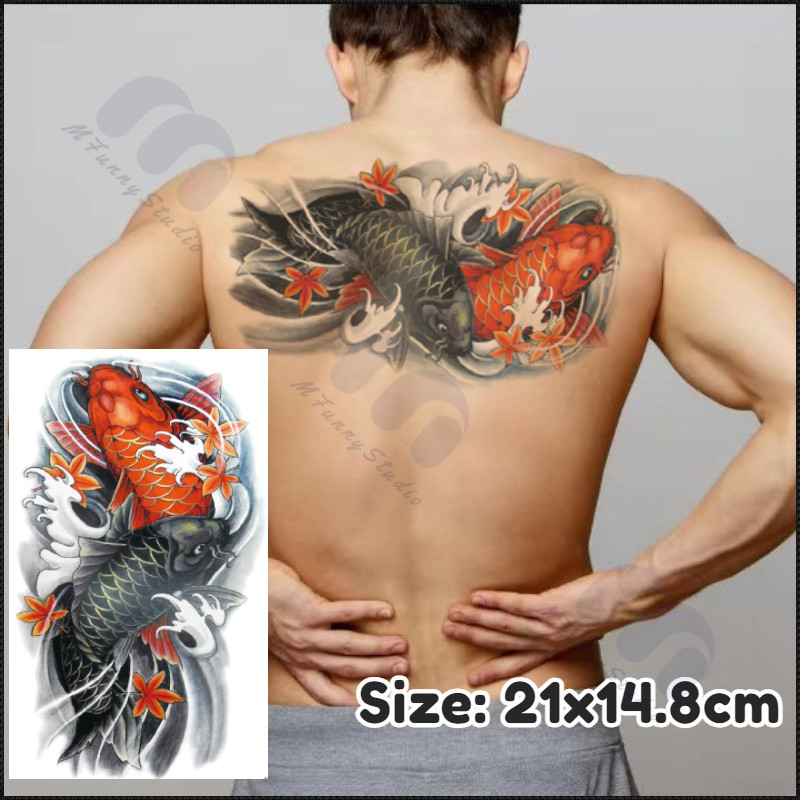 【MF Magic Tattoo】สติกเกอร์รอยสัก 3D กันน้ํา ลายสัตว์ แฟชั่น สําหรับติดตกแต่งร่างกาย