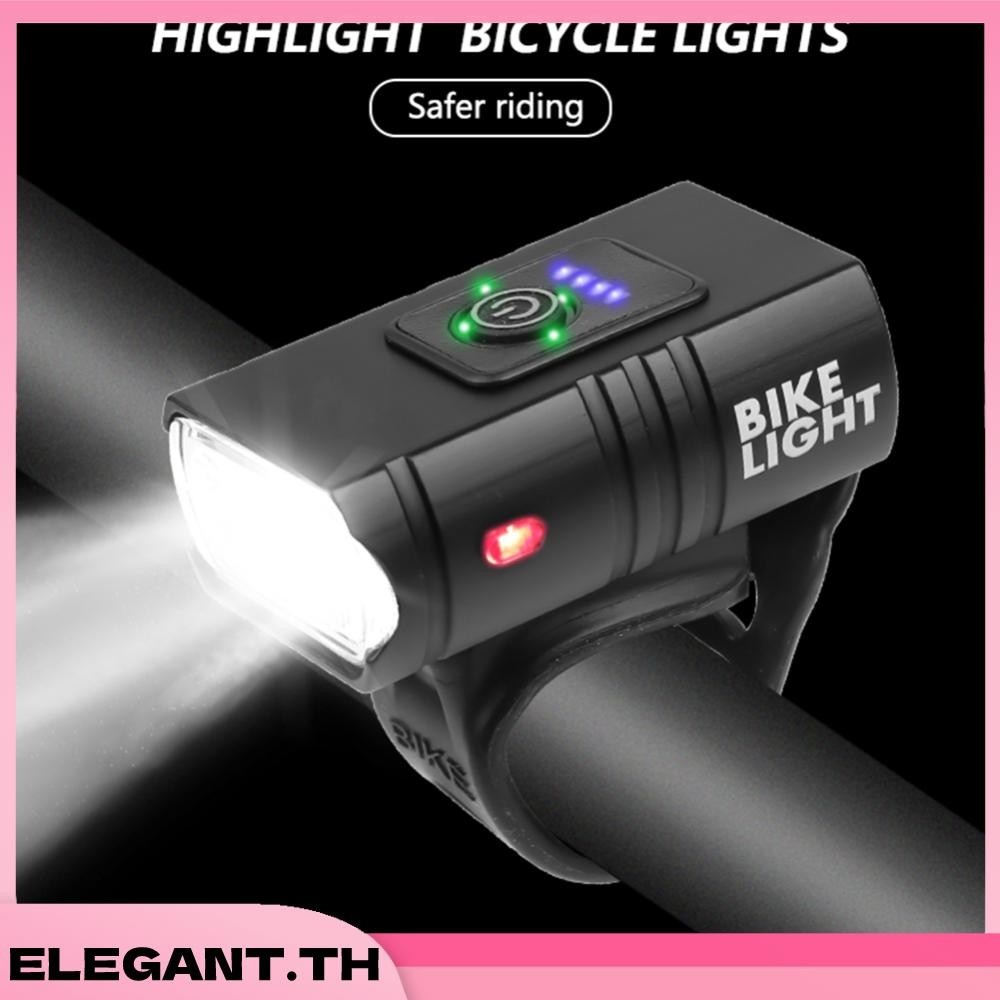 🚚สต็อกพร้อมในกรุงเทพ🚚 ไฟจักรยาน ไฟหน้าจักรยาน T6 LED ไฟ LED 10W 800LM 6 โหมด ชาร์จ USB สําหรับติดด้านหน้ารถจักรยาน MTB