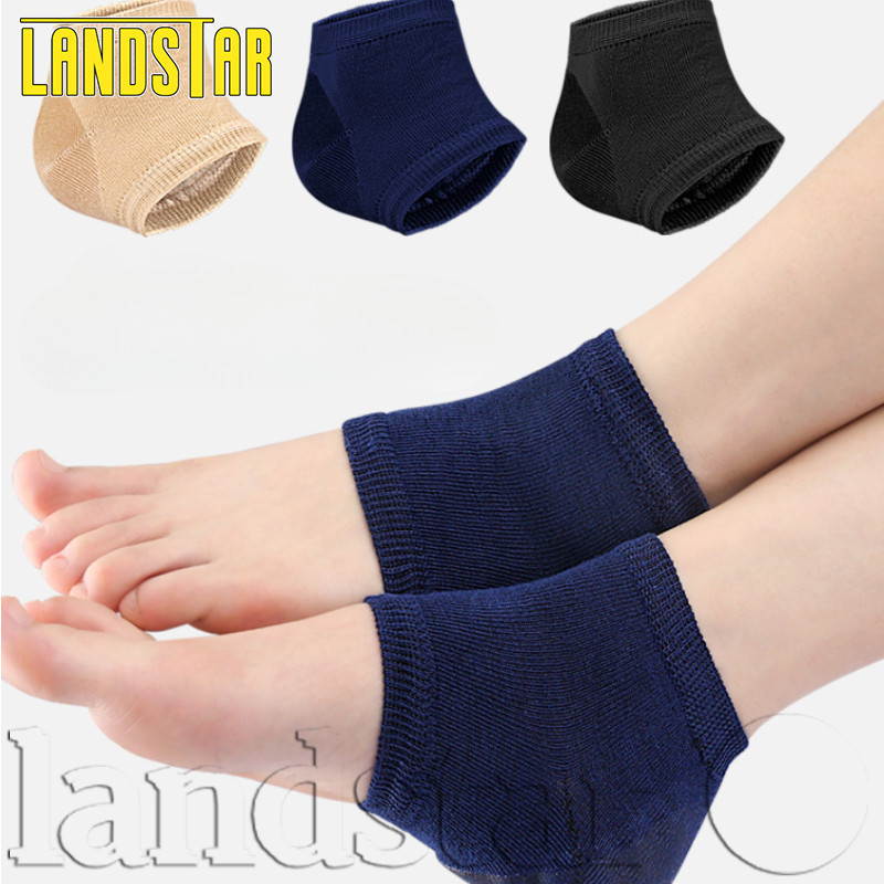 Sfse- แผ่นเบาะรองส้นเท้า – บรรเทาอาการปวด – แห้งแตก ชุ่มชื้น เท้า ถุงเท้าแขน – กันลื่น, ดูดซับแรงกระแทก – ดูแลเท้า – ถุงเท้าครึ่งหลา – ซิลิโคนป้องกันส้นเท้า