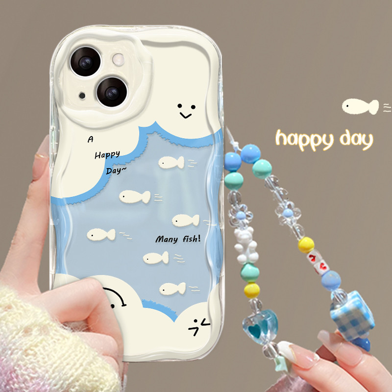 【ส่งจากไทย】จัดส่งภายใน 3 วัน ดูเดิลปลาตัวน้อยไม่มีสร้อยคอ เคสไอโฟน11 เคส For iPhone 11 12 13 Pro Max 7 8 Plus SE Case