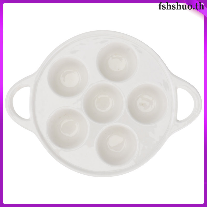 【 ในสต ็ อก 】 Bakeware จานหอยทาก Escargot เสิร ์ ฟจาน Conch ถาดอบสําหรับห ้ องครัว