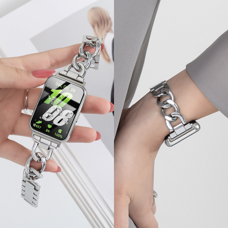 สายนาฬิกาข้อมือสเตนเลส แบบเปลี่ยน สําหรับ Samsung Galaxy Fit 3 Galaxy Fit3