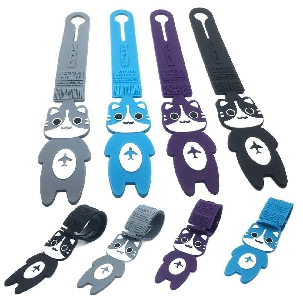Backstagereat Travelกระเป๋าเดินทาง Tag, Cartoon Travel Accessories ป้ายห้อยกระเป๋า, Creative PVC