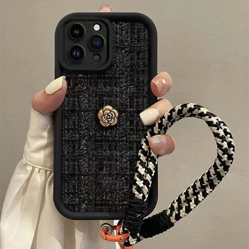 สําหรับ Huawei P20 P30 Pro P40 Pro P50 P60 Pro ใหม ่ Rongbu Camellia เคสโทรศัพท ์ แขวนเชือก Anti drop ฝาครอบป ้ องกัน