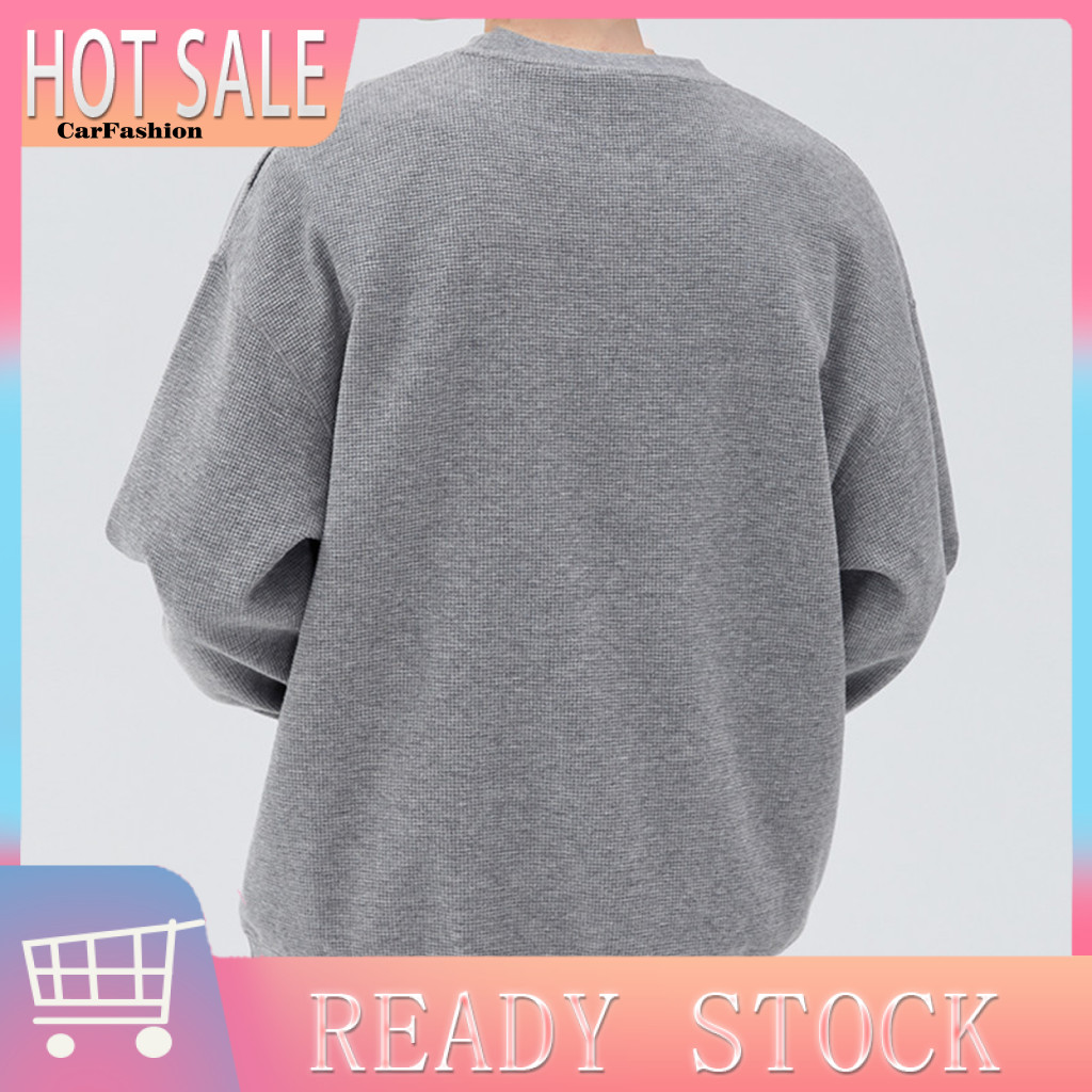 เสื้อเชิ้ตแขนยาว ผ้าโพลีเอสเตอร์ ระบายอากาศ ทรงหลวม สีพื้น แฟชั่นฤดูใบไม้ผลิ และฤดูใบไม้ร่วง สําหรับผู้ชาย