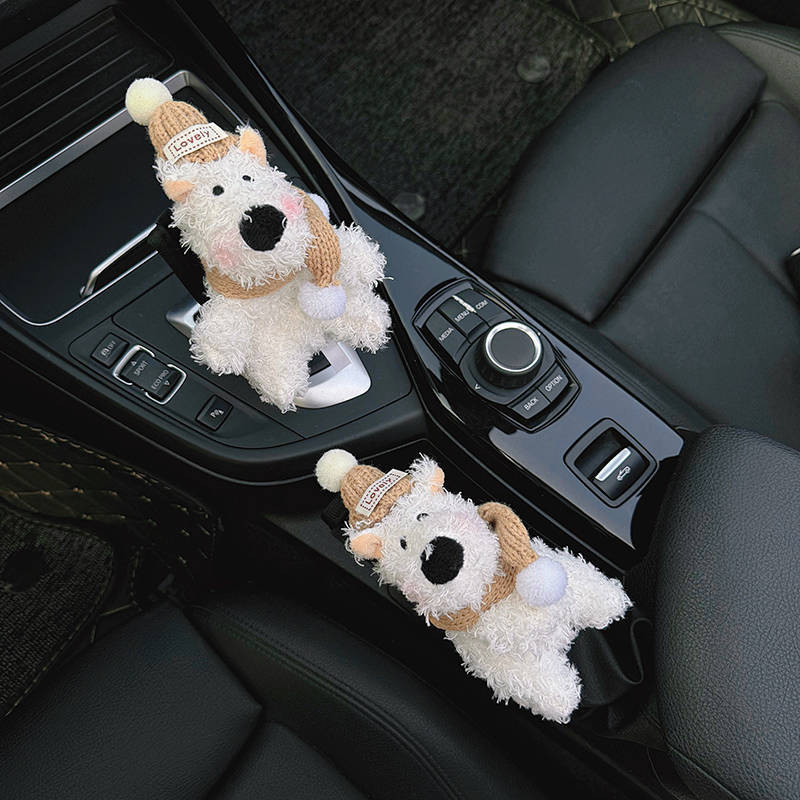 New styles Car Gear Handle Cover Women's Online Influencer Cute Strawberry Bear Doll Car Block Sleeve Protective Cover Automatic Gear Handbrake Sleeve Cute Car Decoration 7AaR - รูปที่ 6