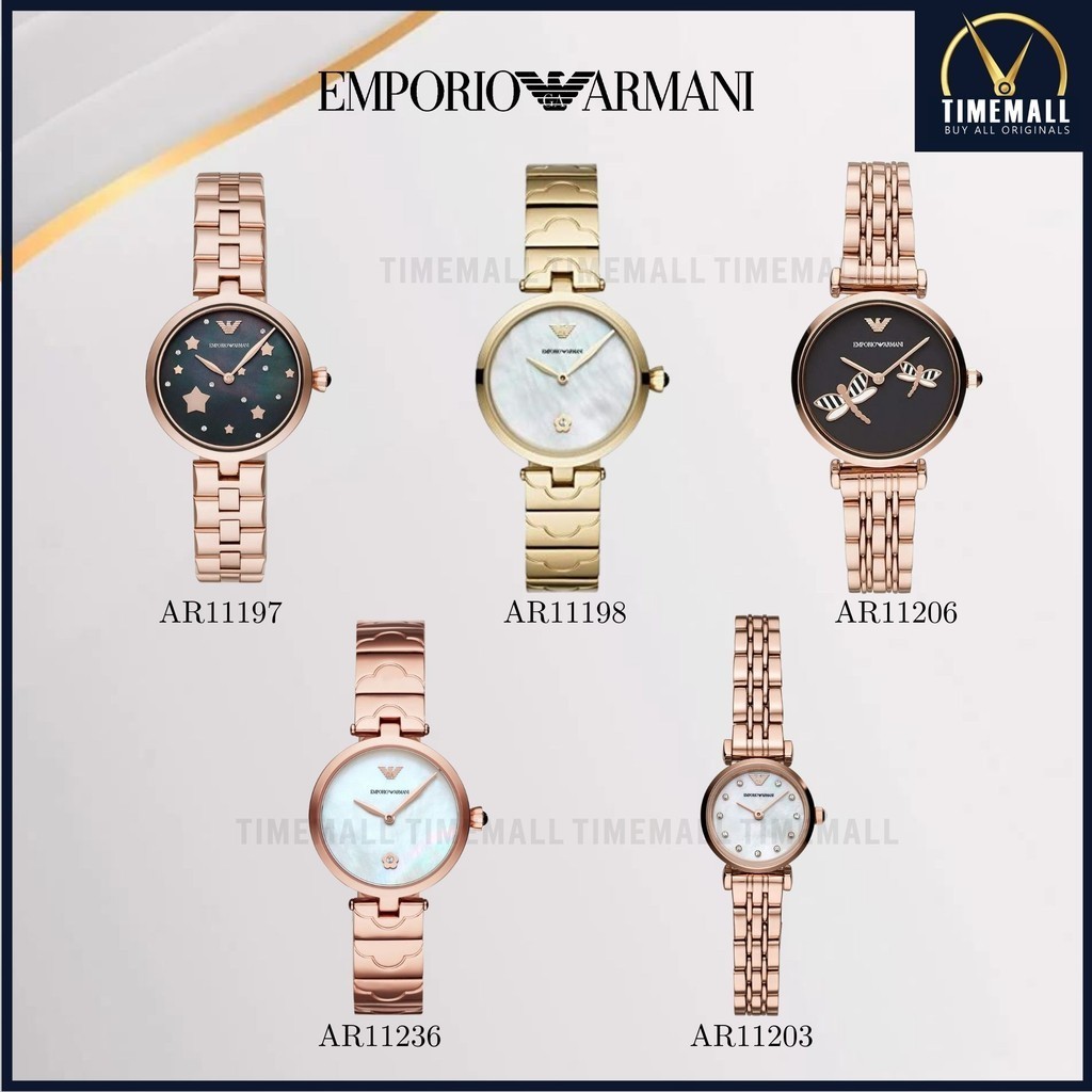 EMPORIO ARMANI  AR11197 AR11198 AR11206 นาฬิกาแบรนด์เนมอามานี่ สำหรับผู้หญิงผู้ชาย สินค้าพร้อมจัดส่ง