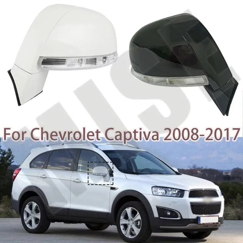 CA Auto Door Wing Rear View mirror Assembly For Chevrolet Captiva 2008-2017 Car Rearview Side Mirror Assembly 96818101 9
