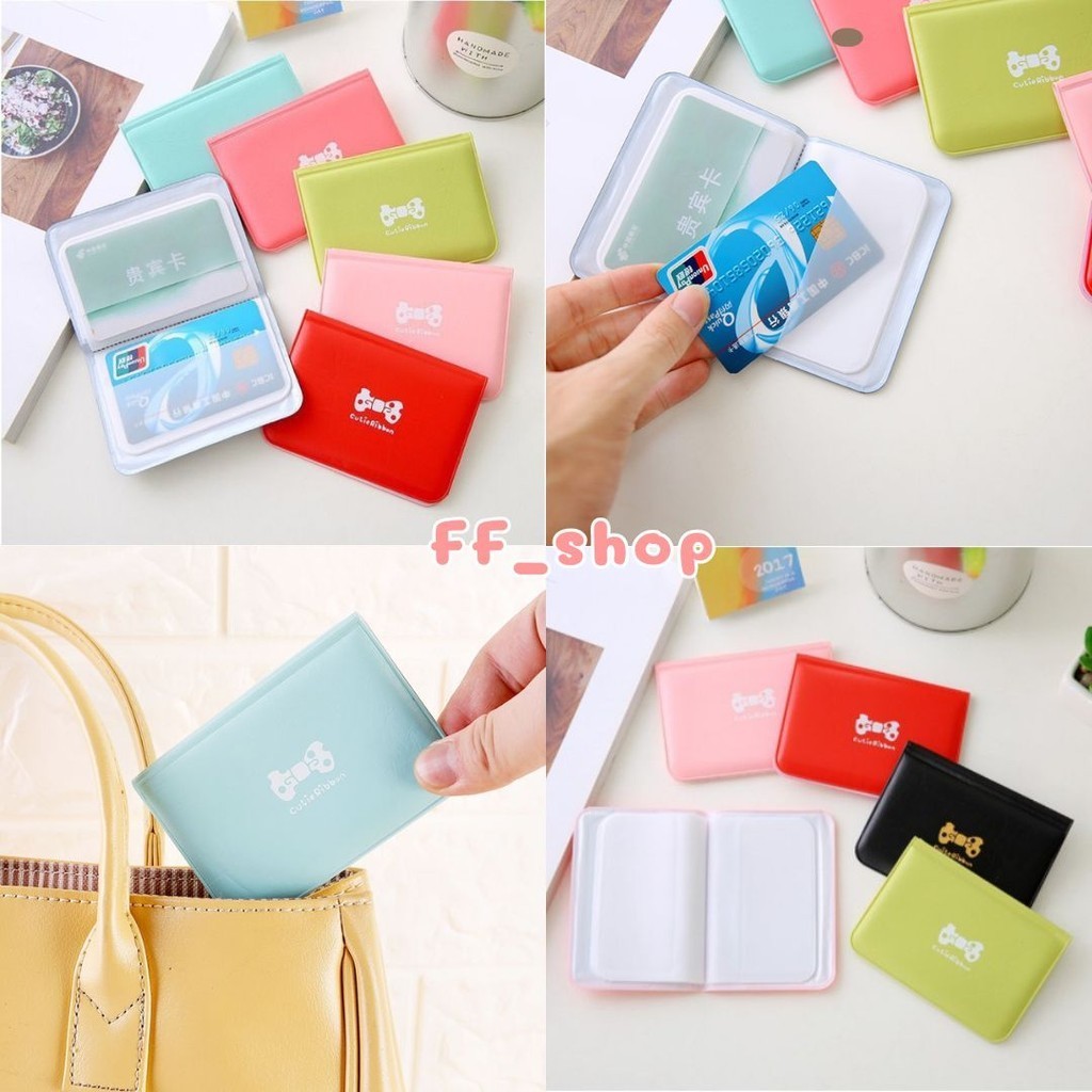 FF.shop กระเป๋าใส่บัตร ใส่การ์ด สีสันน่ารัก สไตล์เกาหลี