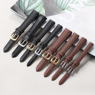 สายนาฬิกาข้อมือ หนัง PU 8-24 มม. 8 มม. 10 มม. 12 มม. 14 มม. 16 มม. 18 มม. 20 มม. 22 มม. พร้อมหัวเข็มขัด สีทอง สีเงิน สําหรับผู้ชาย ผู้หญิง