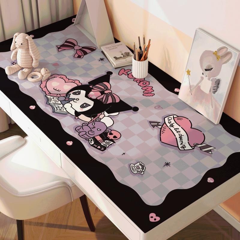 ผ้าปูโต๊ะ กันน้ํา กันลื่น ลายการ์ตูน Sanrio Cinnamoroll Kuromi Mymelody สําหรับเด็ก