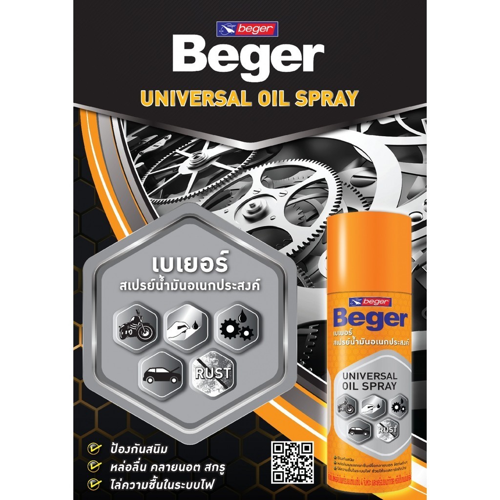 LOCAL789 Beger สเปรย์น้ำมัน อเนกประสงค์ Beger Universal Oil Spray   200 ML ร้านอยู่ในไทย