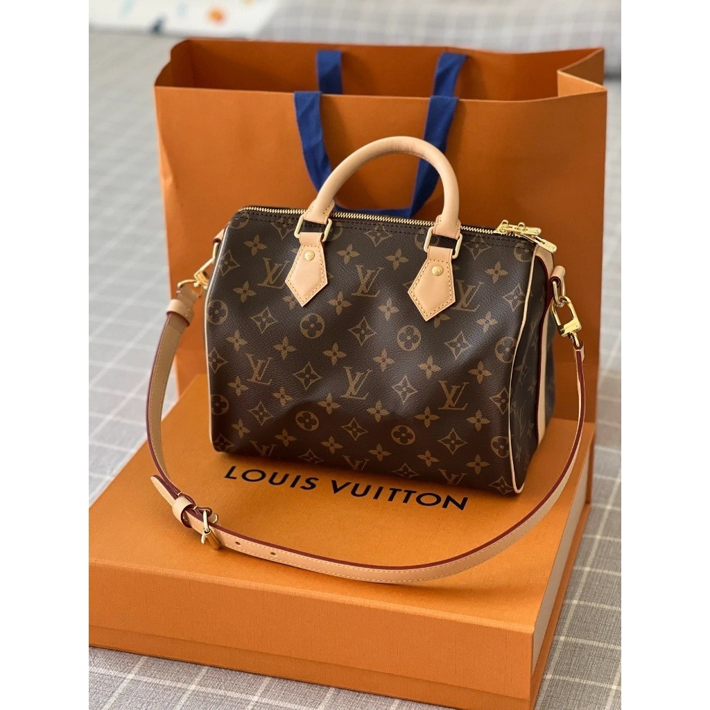 (In Stock) หลุยส์วิตตอง Louis Vuitton SPEEDY25 Pillow Bag กระเป๋าถือผู้หญิง จัดส่งในวันเดียวกัน