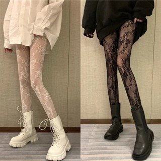 🌈พร้อมส่งจากไทย🧦ถุงน่องตาข่ายลายลูกไม้ เซ็กซี่ และทันสมัย