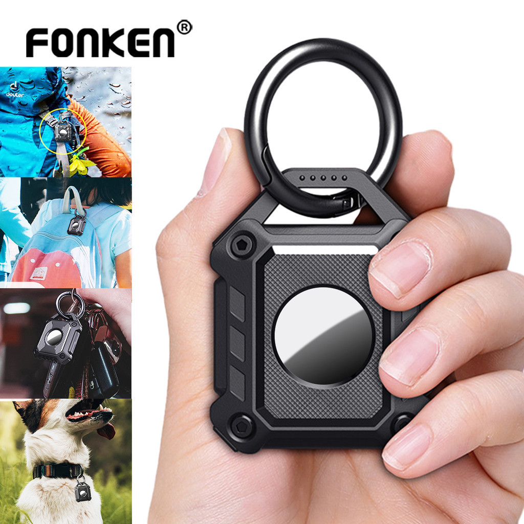FONKEN เคสป้องกันรอย กันน้ํา กันหาย พร้อมพวงกุญแจ สําหรับ Air-tag