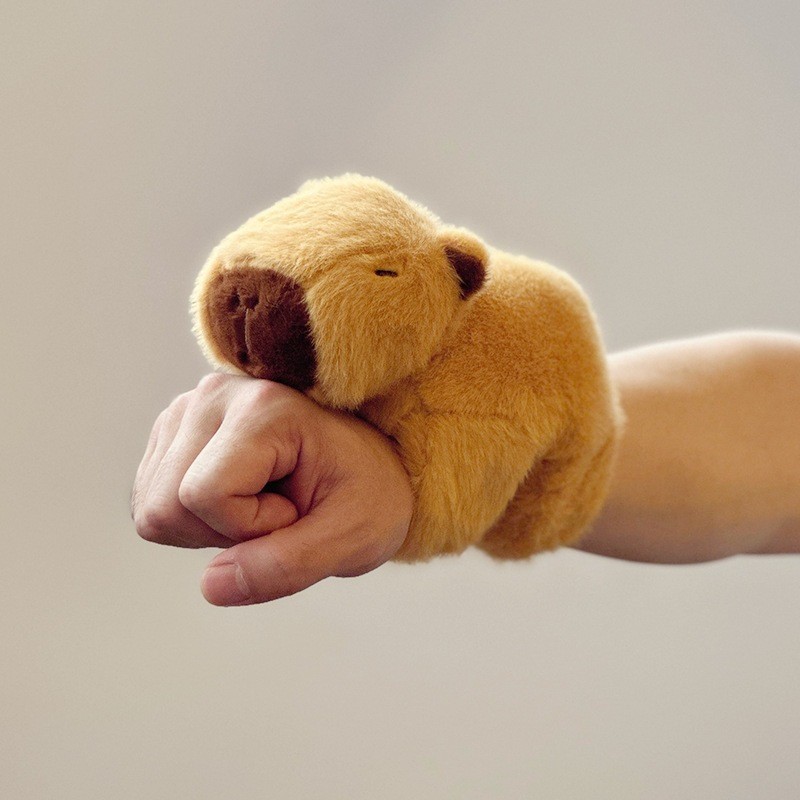 Capybara สายรัดข้อมือ ตุ๊กตาสัตว์ ของเล่น ของขวัญ สําหรับเด็กผู้หญิง
