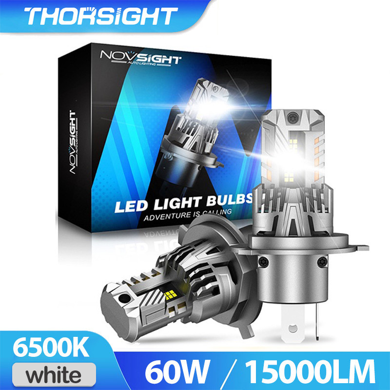Thorsight X Novsight N68 Led ไฟหน้ารถยนต์ H1 9005 9006 H7 H4 H11 2Pcs LED ไฟหน้ารถ 60W 15000LM 6500K