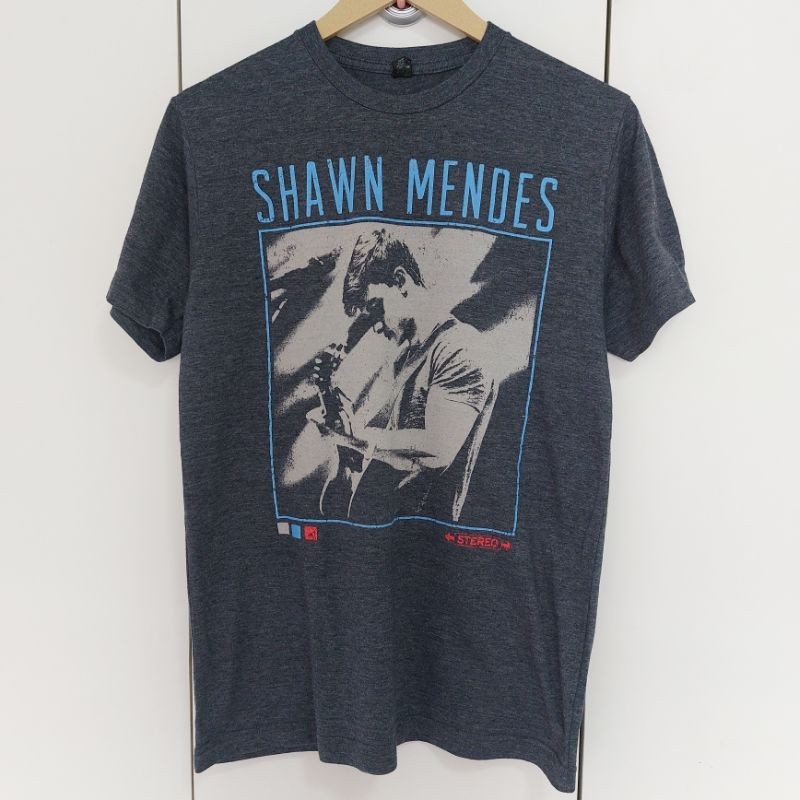 POP T-SHIRT เสื้อยืด tultex SHAWN MENDES STEREO size M ผ้า 50/50 (LV1)