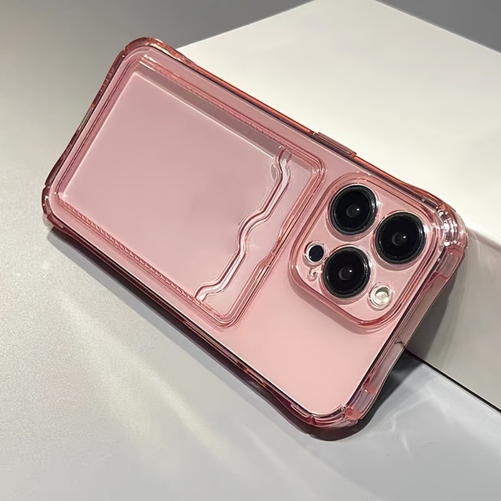 เหมาะสําหรับ iPhone 15, 11, 14, 13, 12 16 pro Max, 14Plus, 15Plus, 16Plus XR X XS Max 7 8 Plus, กระเป๋าการ์ดกันกระแทก, เคสโทรศัพท์ใส
