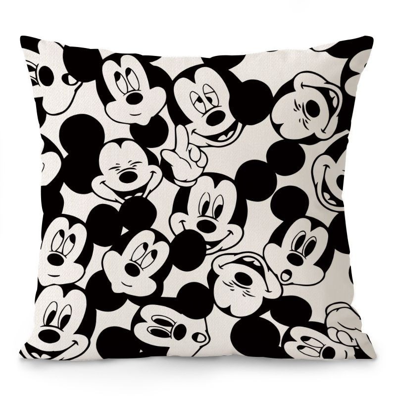 หมอนอิงโซฟา ลายการ์ตูนมิกกี้เมาส์ สไตล์จีน สําหรับตกแต่งห้องนั่งเล่น - รูปที่ 3