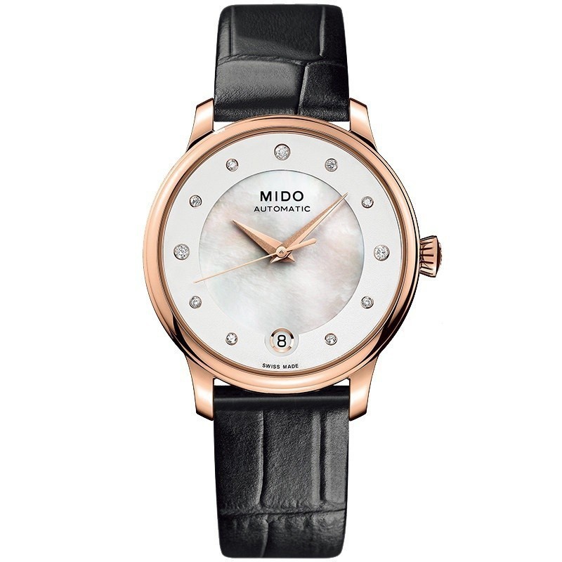 Mido Beren Saili นาฬิกาข้อมืออัตโนมัติ ประดับเพชร สําหรับผู้หญิง M039.207.36.106.00