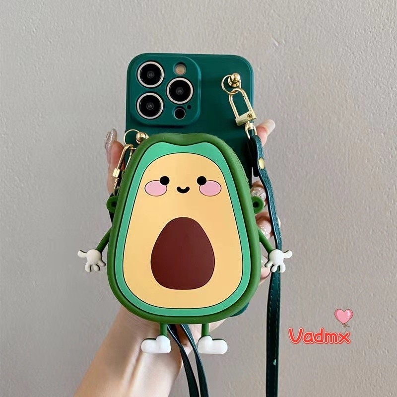 น่ารัก Avocado กระเป๋าสตางค์สําหรับ Vivo V50 V40 Lite V40E V30E X200 Ultra X200S Y300 GT Pro Plus Y3