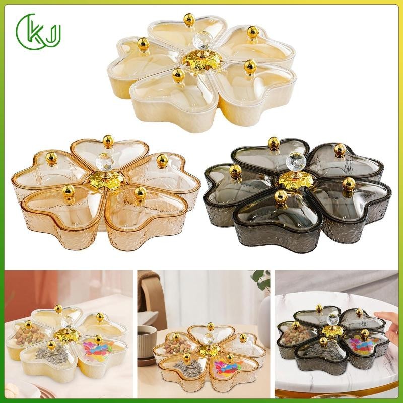 [Wishshopeelxl] ถาดเสิร์ฟอาหาร ขนมขบเคี้ยว หมุนได้ 360 องศา สําหรับขนมหวาน เค้ก โต๊ะ