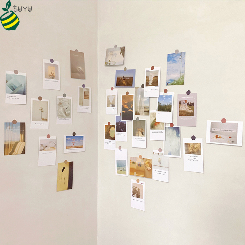 โปสการ์ด ภาพพื้นหลัง สไตล์เกาหลี สําหรับตกแต่งบ้าน ห้องนอน 30 ชิ้น ต่อชุด