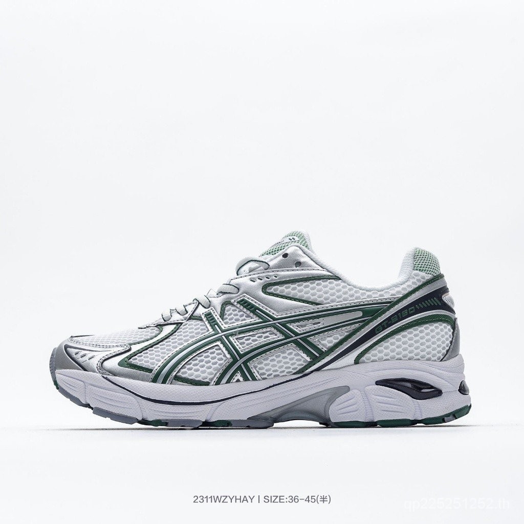 รองเท้ากีฬา รองเท้าวิ่ง ระบายอากาศ สีขาว สีเขียว สีเงิน Asics NN Yun Dong Asics GT-2160 2024 0ELX