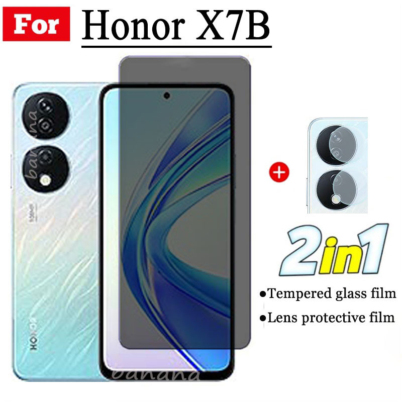 กระจกนิรภัยกันรอยหน้าจอ เซรามิค ผิวด้าน กันแอบมอง และป้องกันกล้อง สําหรับ Huawei Honor X7B Honor X7A X8B X8A X6A