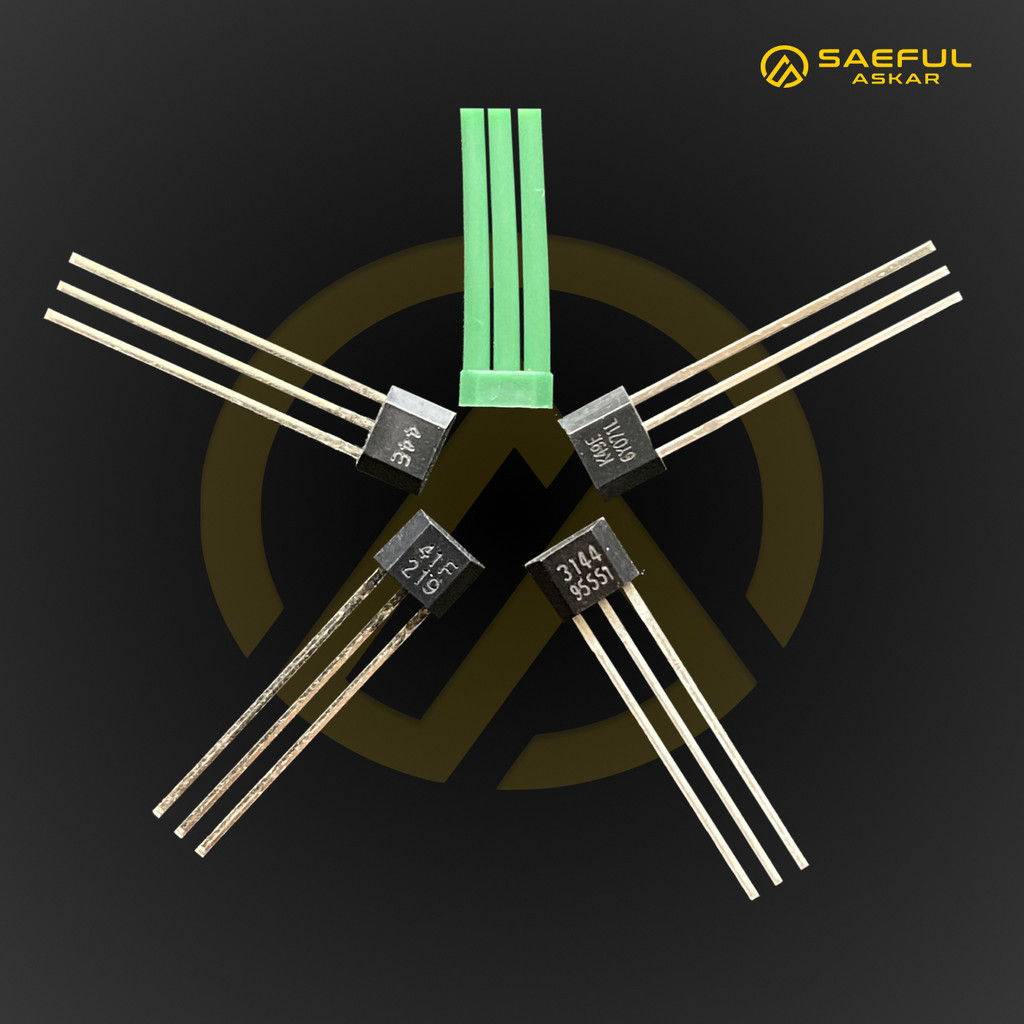 ทรานซิสเตอร์ Hall Sensor Hall Effect Sensor Dynamo จักรยานไฟฟ้า A3144, 44E, A44E, OH44E, SH44E, 41F,