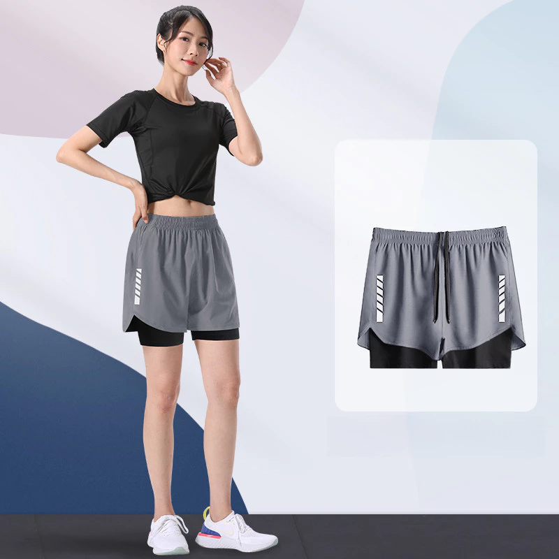 MANSTR M-5XL กางเกงขาสั้นวิ่ง 2-in-1 Dry-Fit Unisex thumbnail 5