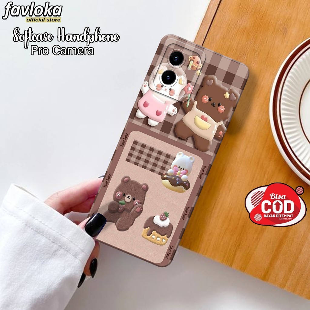 Softcase Hp VIVO Y15S/Y01/Y01A เคส VIVO Y15S/Y01/Y01A แฟชั่นล่าสุดกรณีการ์ตูนปลอก VIVO Y15S/Y01/Y01A