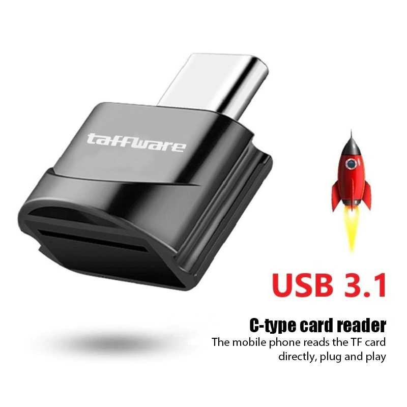เครื่องอ่านการ์ด Taffiware Type C OTG MicroSD - P31