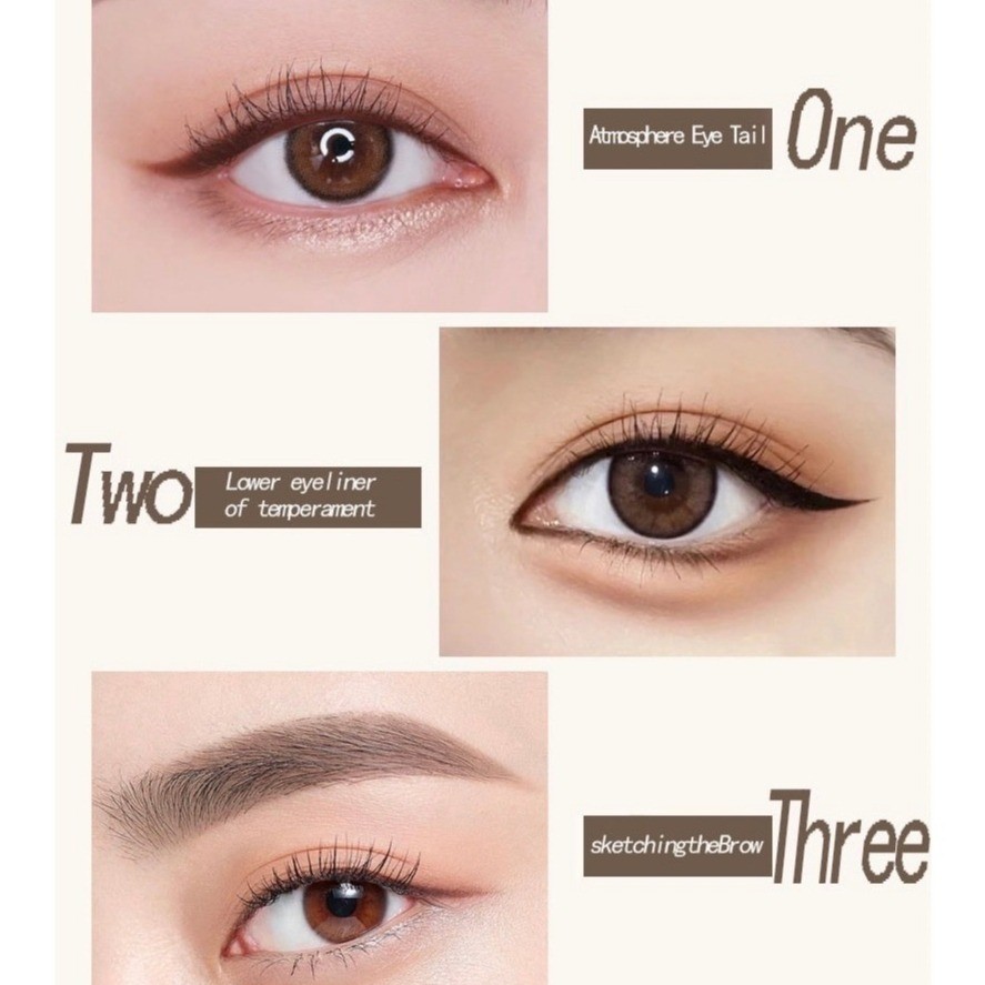 SVMYเจลเขียนคิ้วตลับ พร้อมแปรง เนื้อครีม เกลี่ยง่าย ติดทน กันน้ํา กันเปื้อน ความเข้มสูง สําหรับแต่งหน้า เนื้อครีมเจล - รูปที่ 3