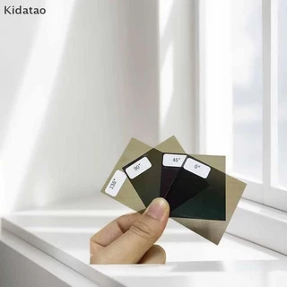 Kidatao Polarizing Film0/45/90/135 องศามุมเครื่องมือทดสอบสําหรับหน้าจอ LCD/LED หน้าจอเปล่าซ่อมหน้าจอ 5x5 ซม. Polarizer Replacem ใหม่