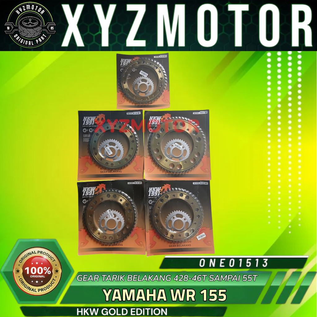 YAMAHA WR155 REAR PULL GEAR 428-46T 48T 49T 50T 55T SUPER QUALITY