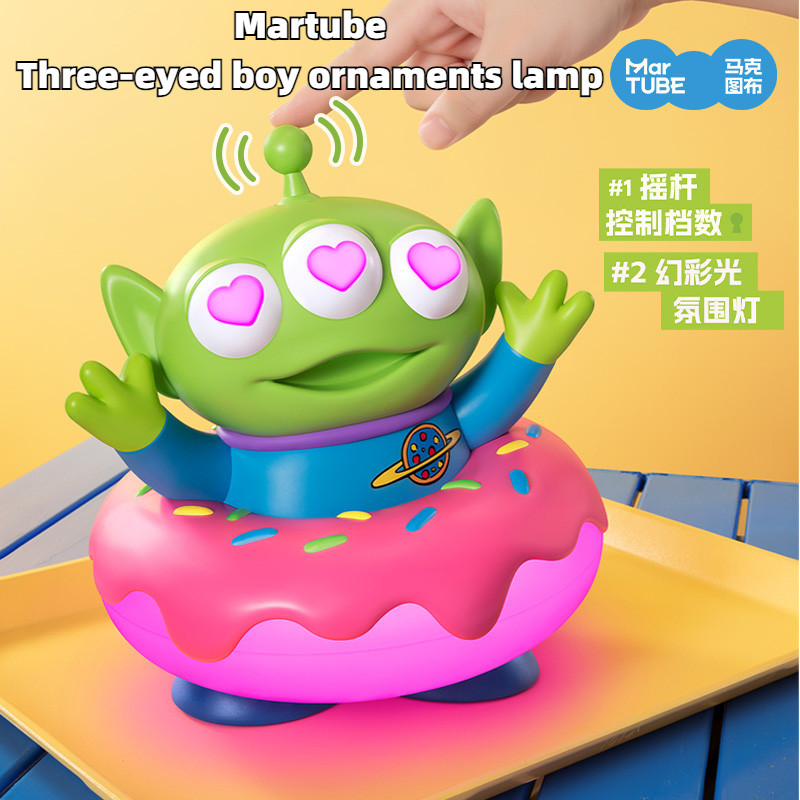 Martube ไฟกลางคืนเรืองแสงสามตา Disney ไฟตกแต่ง Toy Story สินค้าตุ๊กตาของขวัญ Gift