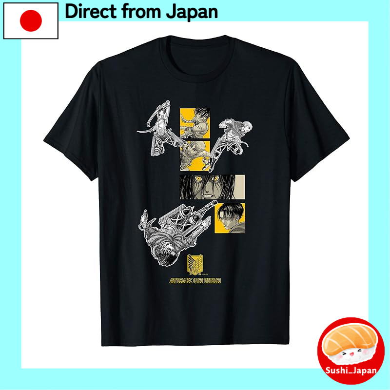 [Completion Commemoration] 3D Maneuver Gear "Levi, Mikasa, Armin, Eren" Attack on Titan T-shirt[Dire