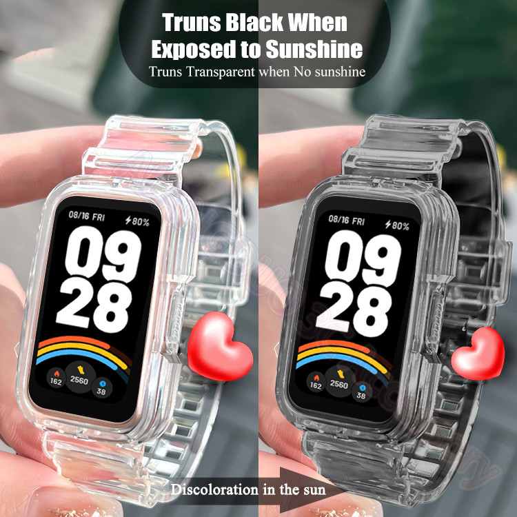 สายรัดข้อมือโปร่งใสสําหรับ Xiaomi Smart Band 9 Active Clear Glacier สําหรับ Mi Band9 Active NFC เปลี่ยนสร้อยข้อมืออุปกรณ์เสริม Sunshine Symphony สายรัด ราคา ถูกที่สุด ดีลบีเคเค แกลเลอรีภาพที่ 7