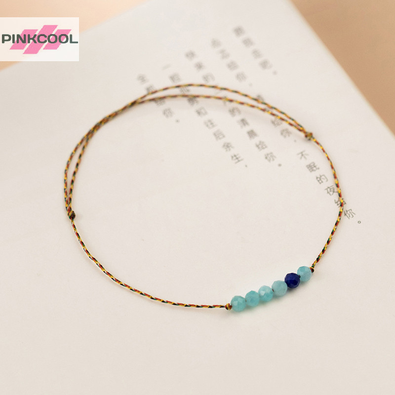 Pinkcool สร้อยข้อมือ หินทองนําโชค ดึงดูดความมั่งคั่ง สร้อยข้อมือหินดวงอาทิตย์ ย้อนยุค ของขวัญเฉพาะ ขายดี